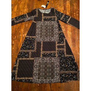 Patchwork Indian Hippie Festival Maxi Dress